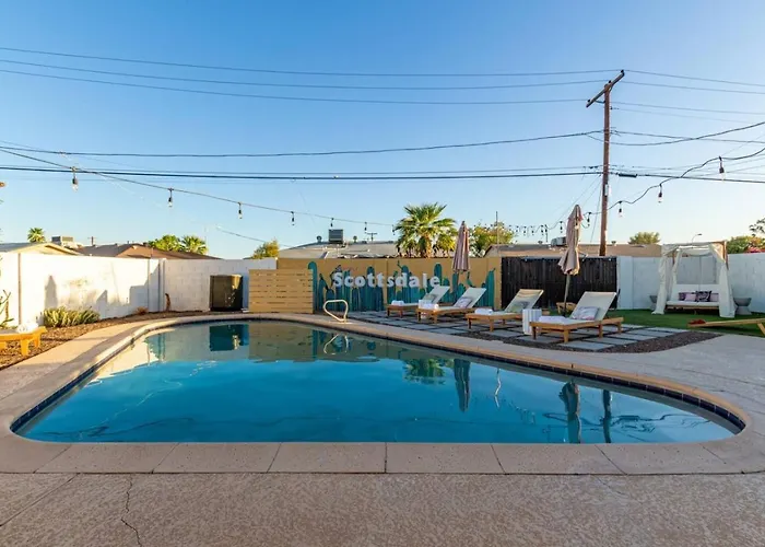 Old Town Heated Pool Fire Pit Scottsdale