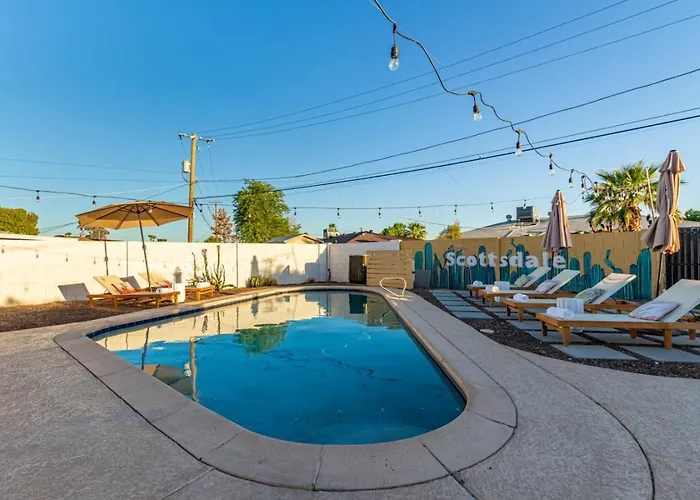 Old Town Heated Pool Fire Pit Scottsdale